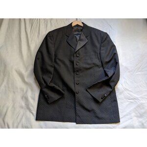 Vicci Uomo Blazer Black Vintage Mondo Italian Jacket Mens Size 44R